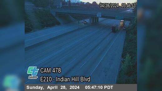 Claremont › East: I-210 : (478) Indian Hill Blvd Traffic Camera