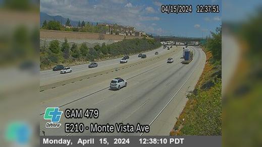 Traffic Cam Claremont › East: I-210 : (479) West of Monte Vista Ave Player