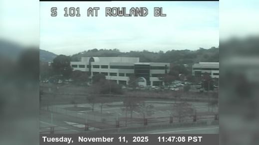 Novato › South: TVE88 -- US-101 : AT ROWLAND BL Traffic Camera