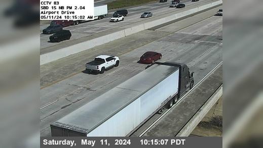 Traffic Cam Ontario › North: I-15 : (83) Airport Drive Player