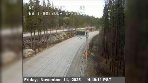 Soda Springs › East: Hwy 80 at - EB Traffic Camera