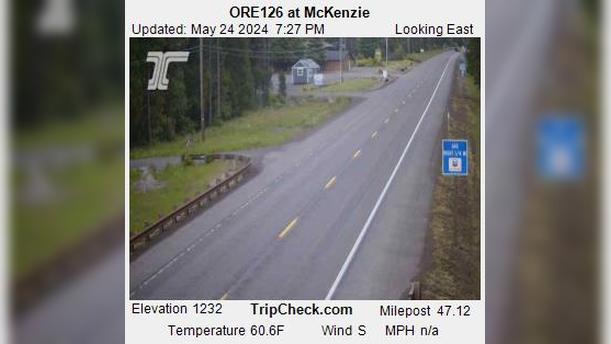 Rainbow: ORE126 at McKenzie Traffic Camera