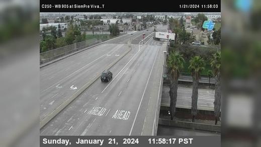 San Diego › West: C250) I-905 : Sempre Viva B Traffic Camera