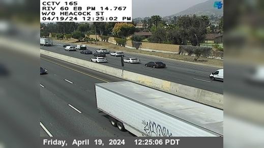 Traffic Cam Moreno Valley › East: SR-60 : (165) West of Heacock Player