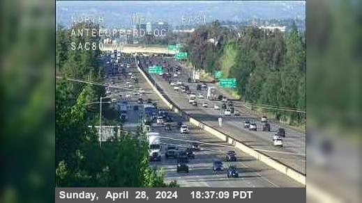 Citrus Heights › West: Hwy 80 at Antelope Traffic Camera