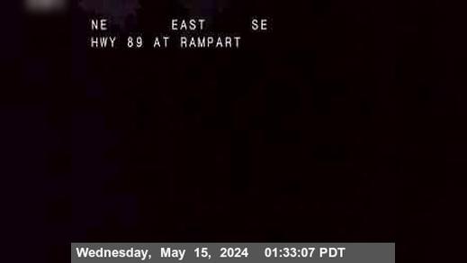 Traffic Cam Tahoe City › South: Hwy 89 at Rampart Player