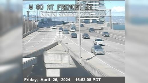 Traffic Cam San Francisco › West: TVD01 -- I-80 : Fremont Player