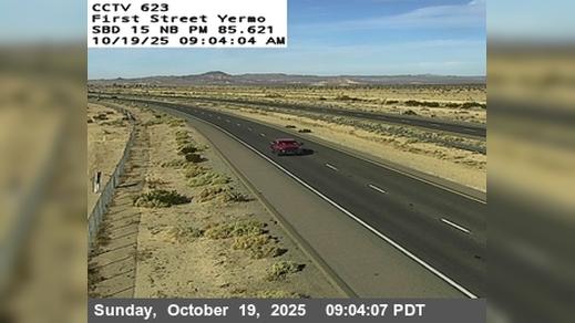 Yermo › South: I-15 : (623) First St. OC Traffic Camera