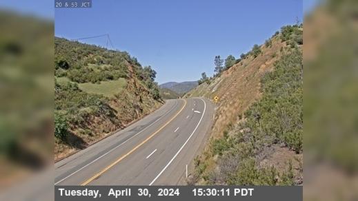Traffic Cam Clearlake: SR-20 : Just East Of SR-53 - Looking East (CXXX) Player