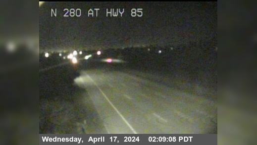 Traffic Cam Cupertino › North: TVC10 -- I-280 : N280 RM to Player