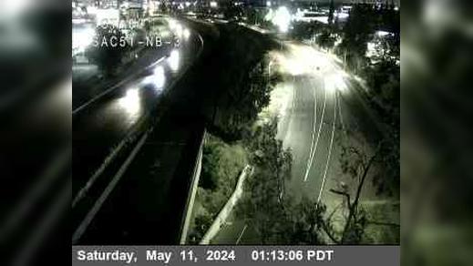 Sacramento: Hwy 51 at Hwy 160 Traffic Camera