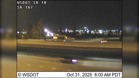 Traffic Cam Auburn: SR 18 at MP 2.8: SR 167 Interchange Player