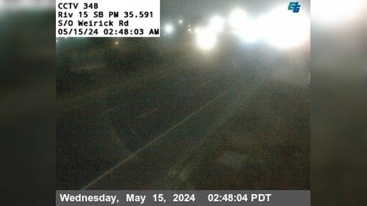 Traffic Cam Dos Lagos › South: I-15 : (348) South of Werick Road Player
