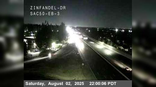 Traffic Cam Rancho Cordova › East: Hwy 50 at Zinfandel Dr EB Player