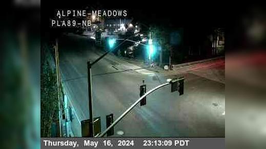 Traffic Cam Tahoe City: Hwy 89 at Alpine Meadows Player