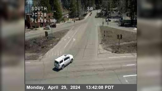 Tahoe City › West: Hwy 89 at Hwy Traffic Camera