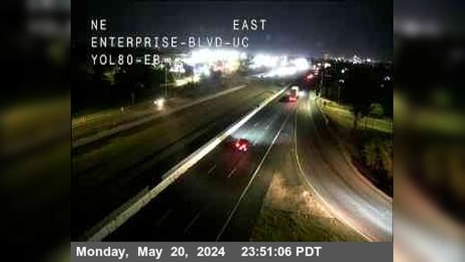 West Sacramento: Hwy 80 at Enterprise Traffic Camera