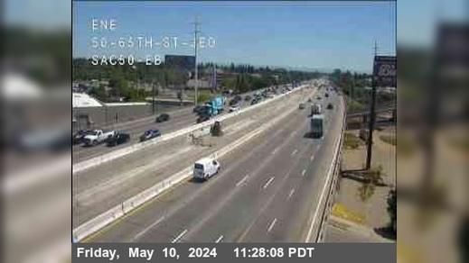 Traffic Cam Sacramento › East: Hwy 50 at 65th St Player