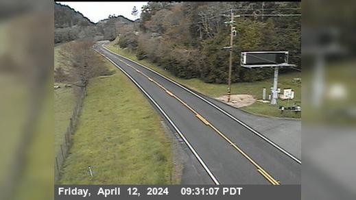Willits › East: SR-20 : West Of US-101 - Looking West (C007) Traffic Camera