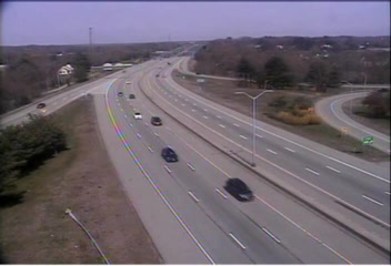 Traffic Cam CAM 188 Old Saybrook I-95 SB Exit 69 - Rt. 9 - Southbound Player