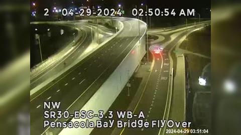 Traffic Cam Pensacola: Bay Bridge (Round-a-bout Flyover) Player