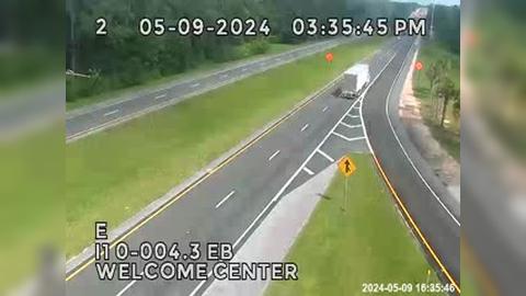 Pine Forest: I10-MM 004.3EB-Welcome Center Traffic Camera