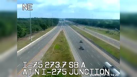 Lutz: I-75 at N I-275 junction Traffic Camera