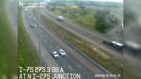 Lutz: I-75 at N I-275 junction Traffic Camera