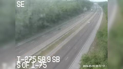 Traffic Cam Lutz: I-275 S at 58.9 SB Player