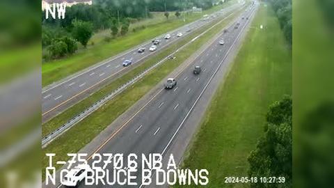 Traffic Cam Tampa: I-75 N of Bruce B Downs Player