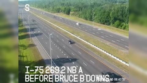 Traffic Cam Tampa: I-75 NB before Bruce B Downs Player