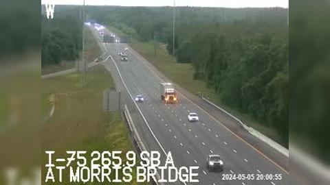 Saint Petersburg: I-75 at Morris Bridge Traffic Camera