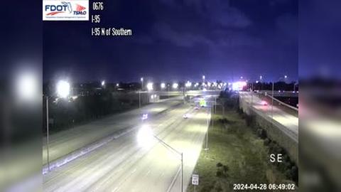 Traffic Cam West Palm Beach: I-95 N of Southern Player
