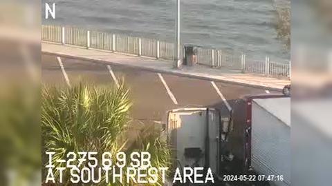 Traffic Cam Terra Ceia: I-275 S at S. Rest Area Player