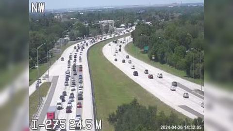 Traffic Cam Harris Park: I-275 median at 38th Ave N Player