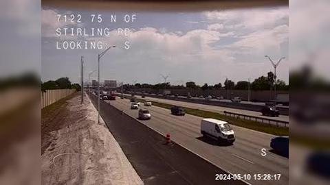 Davie: I-75 NB of Sterling Rd Traffic Camera