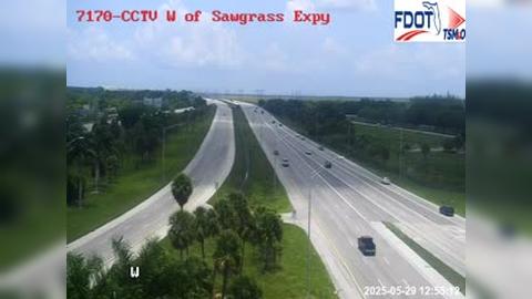 Traffic Cam Sunrise: I-75 W of Sawgrass Expy Player