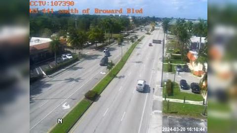 Fort Lauderdale: US-441 south of Broward Blvd Traffic Camera