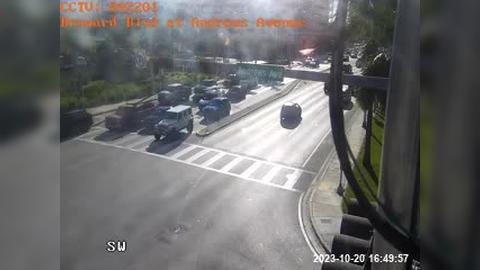 Fort Lauderdale: Broward Blvd at Andrews Avenue Traffic Camera