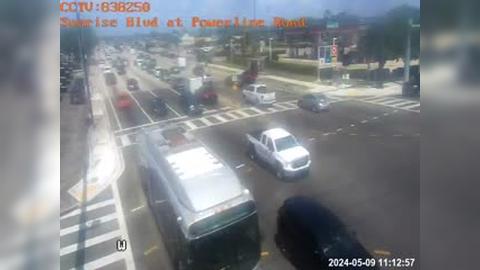 Traffic Cam Fort Lauderdale: Sunrise Blvd at Powerline Road Player