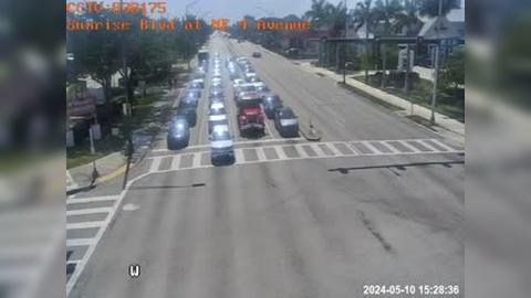 Traffic Cam Fort Lauderdale: Sunrise Blvd at NE 4th Avenue Player