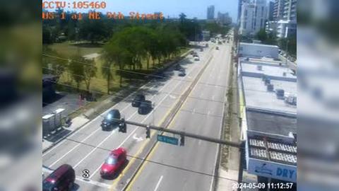Traffic Cam Fort Lauderdale: US-1 at NE 9th Street Player