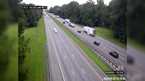 Traffic Cam Spring Hill: I-75 @ MM 401.7 - CR-235A - NW 173rd St Player