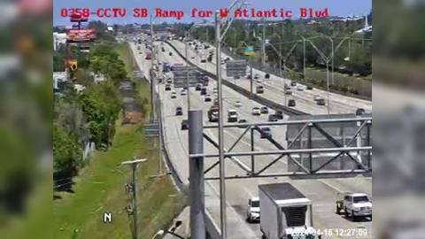 Traffic Cam Pompano Beach: I-95 SB Ramp for W Atlantic Blvd Player