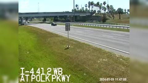 Polk City: I-4 at SR-570 - Polk Pkwy Traffic Camera