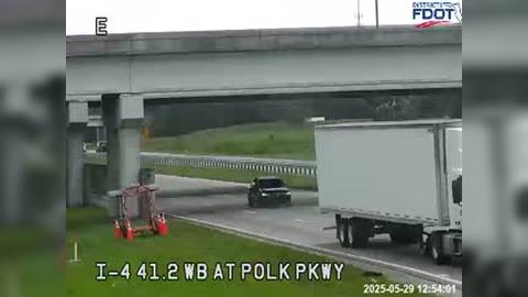 Polk City: I-4 at SR-570 - Polk Pkwy Traffic Camera