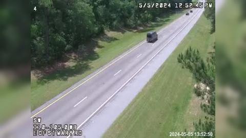 Traffic Cam Caryville: I10-MM 105.0WB-E of St Mary Rd Player