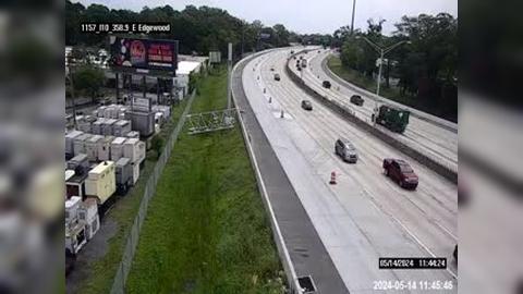 Jacksonville: I-10 East of Edgewood Ave Traffic Camera