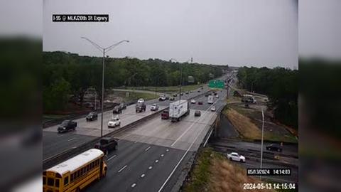 Jacksonville: I-95 at MLK - 20th St Traffic Camera