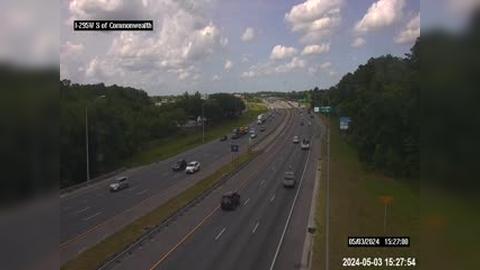 Jacksonville: I-295 W S of Commonwealth Ave Traffic Camera